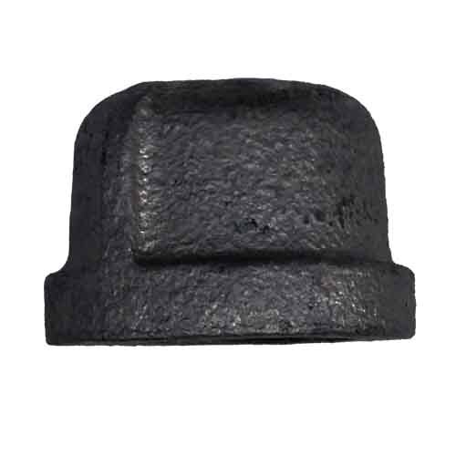 CAP1B 1"  Cap, Malleable 150#, Black